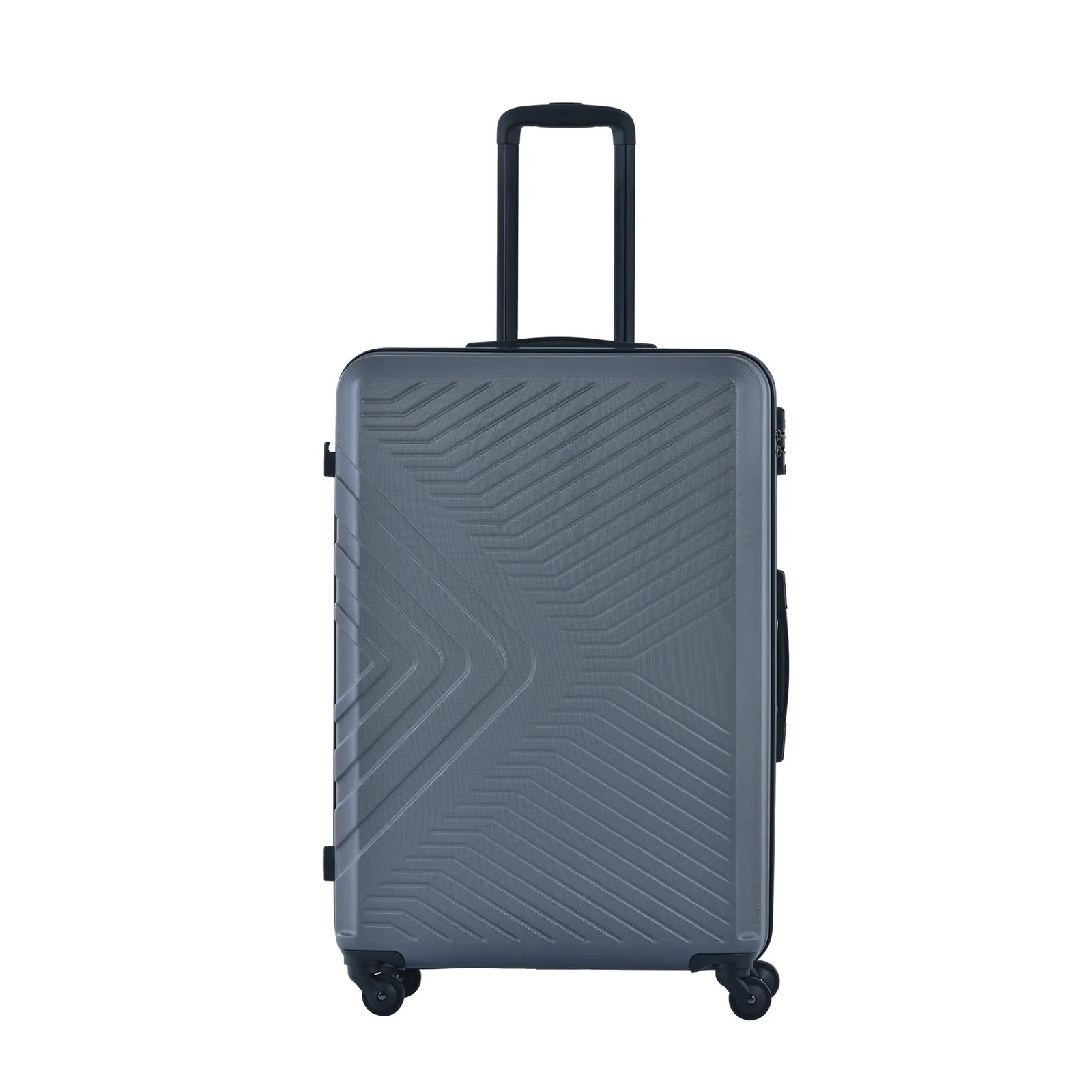 3 Piece Luggage Sets ABS Lightweight Suitcase with Two Hooks, Spinner Wheels, TSA Lock, (20/24/28)