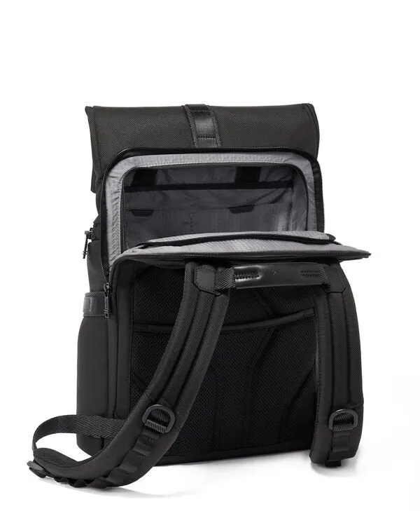 Alpha Bravo Logistics Flap Lid Backpack - Black