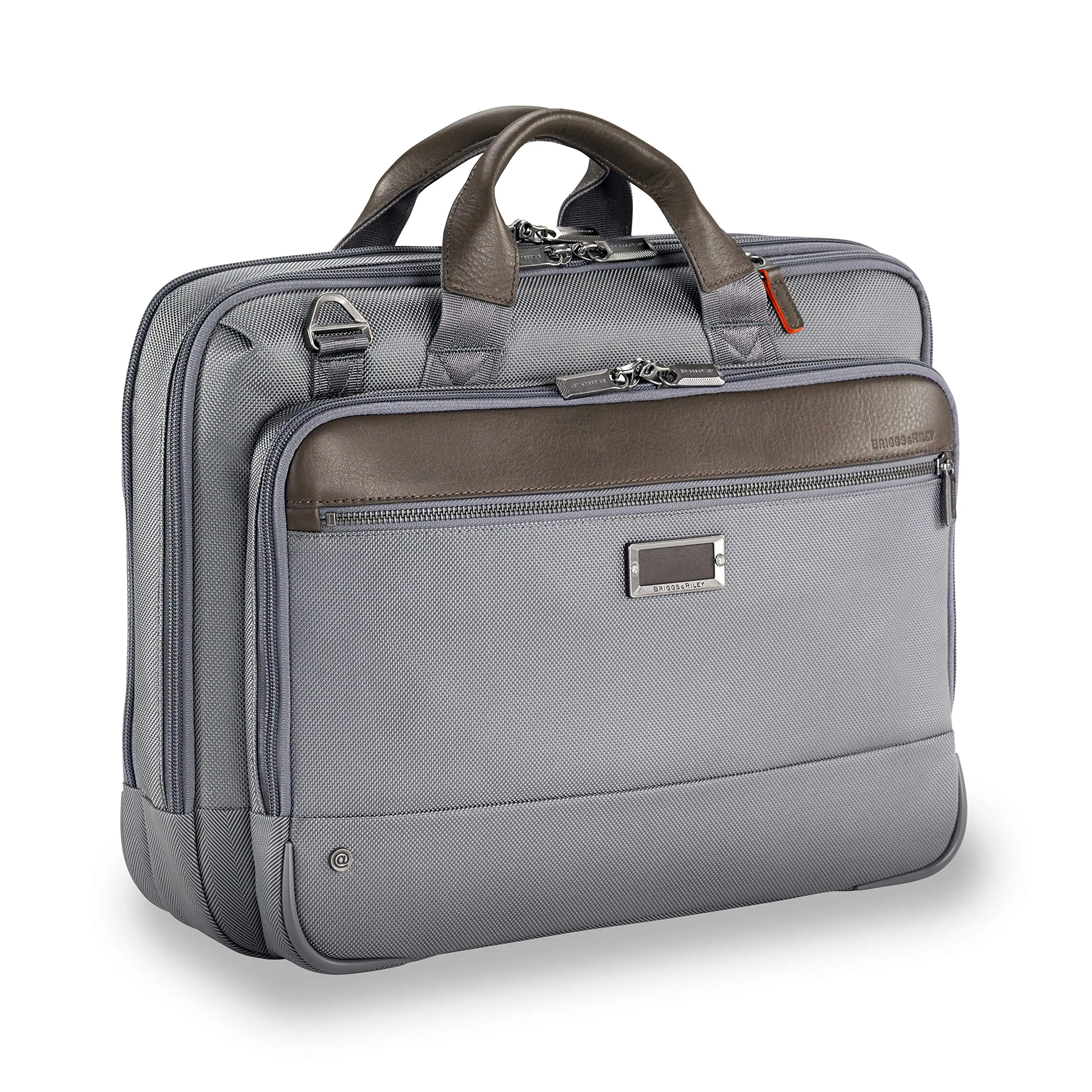 Briggs & Riley @work Leather Accent Medium Brief
