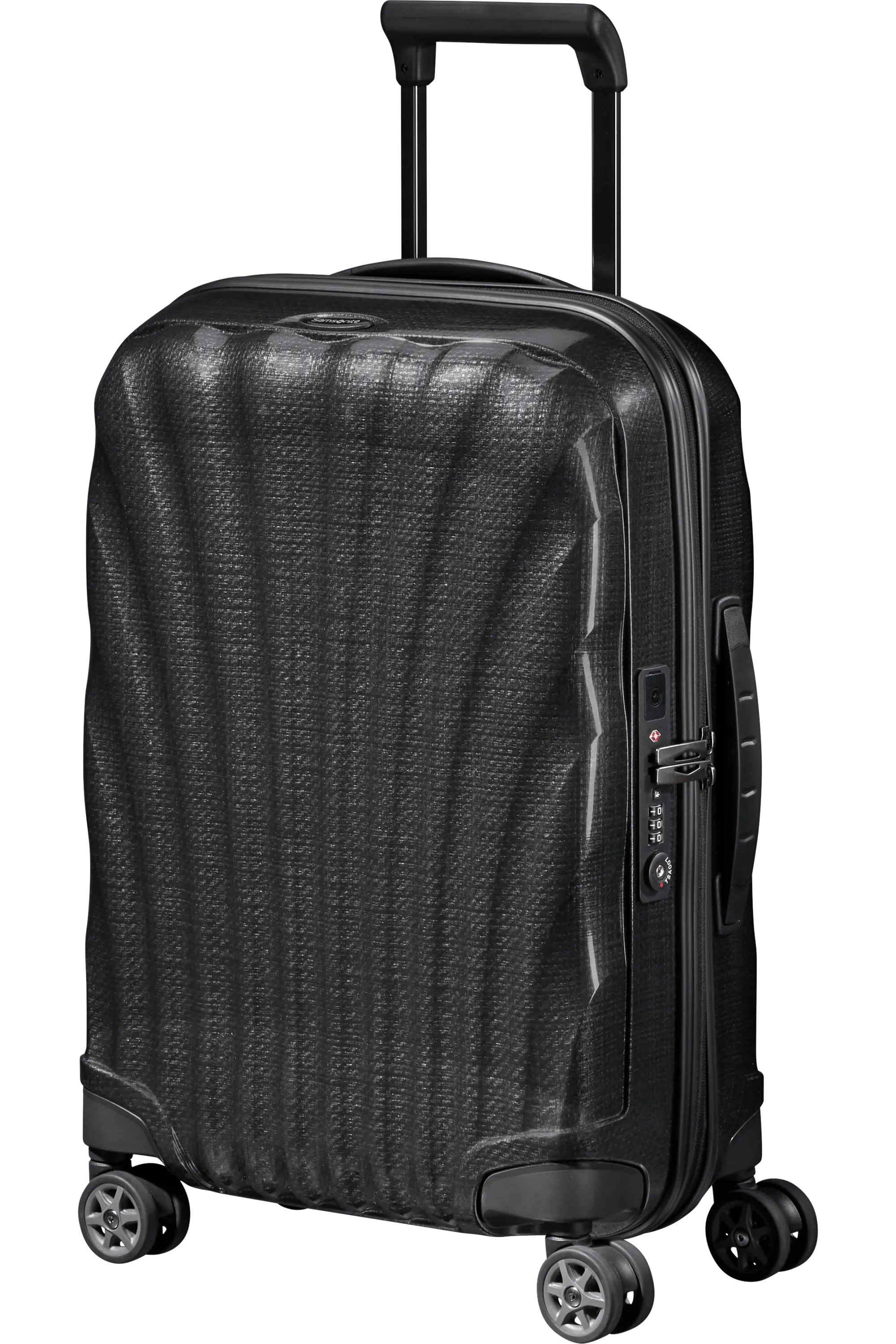 C-Lite Spinner (4 wheels) 55cm Expandable Cabin - Black