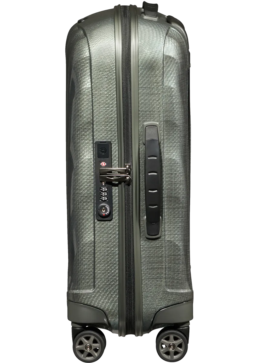 C-Lite Spinner (4 wheels) 55cm Expandable Cabin - Metallic Green