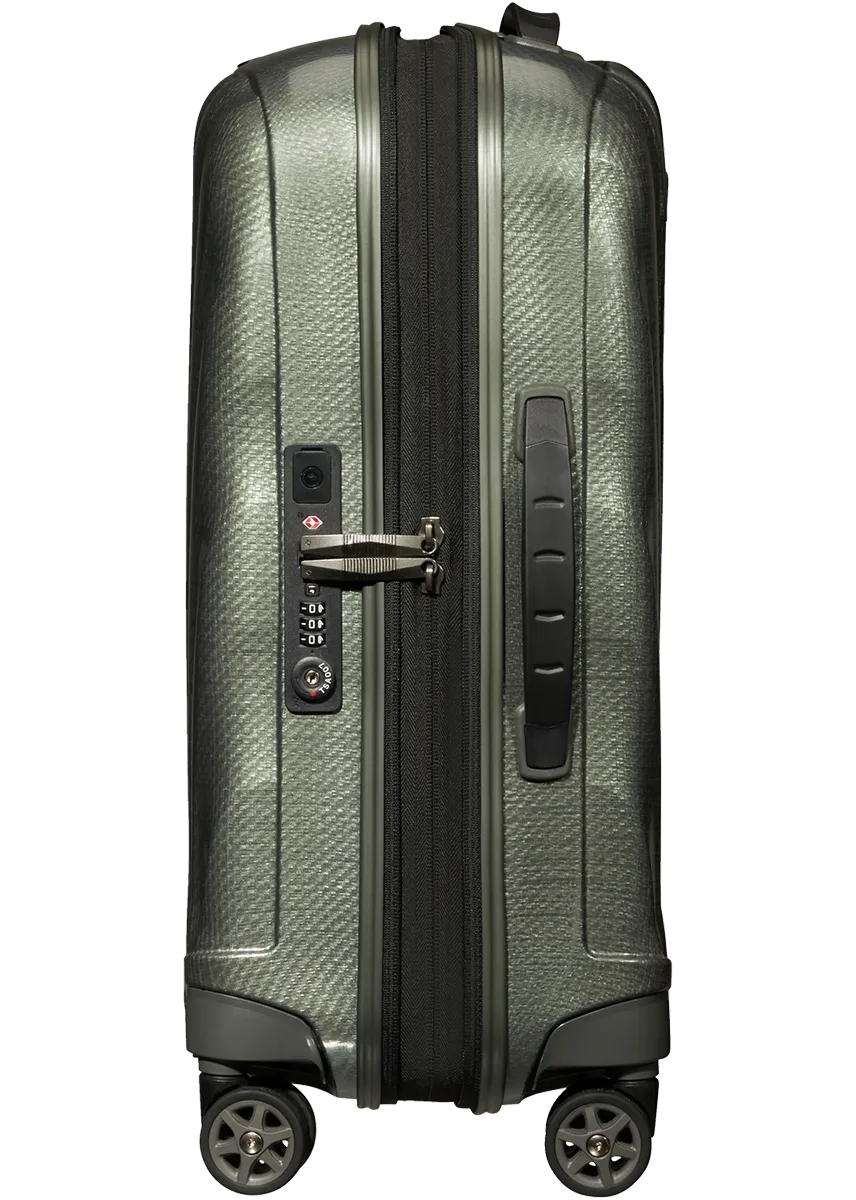 C-Lite Spinner (4 wheels) 55cm Expandable Cabin - Metallic Green