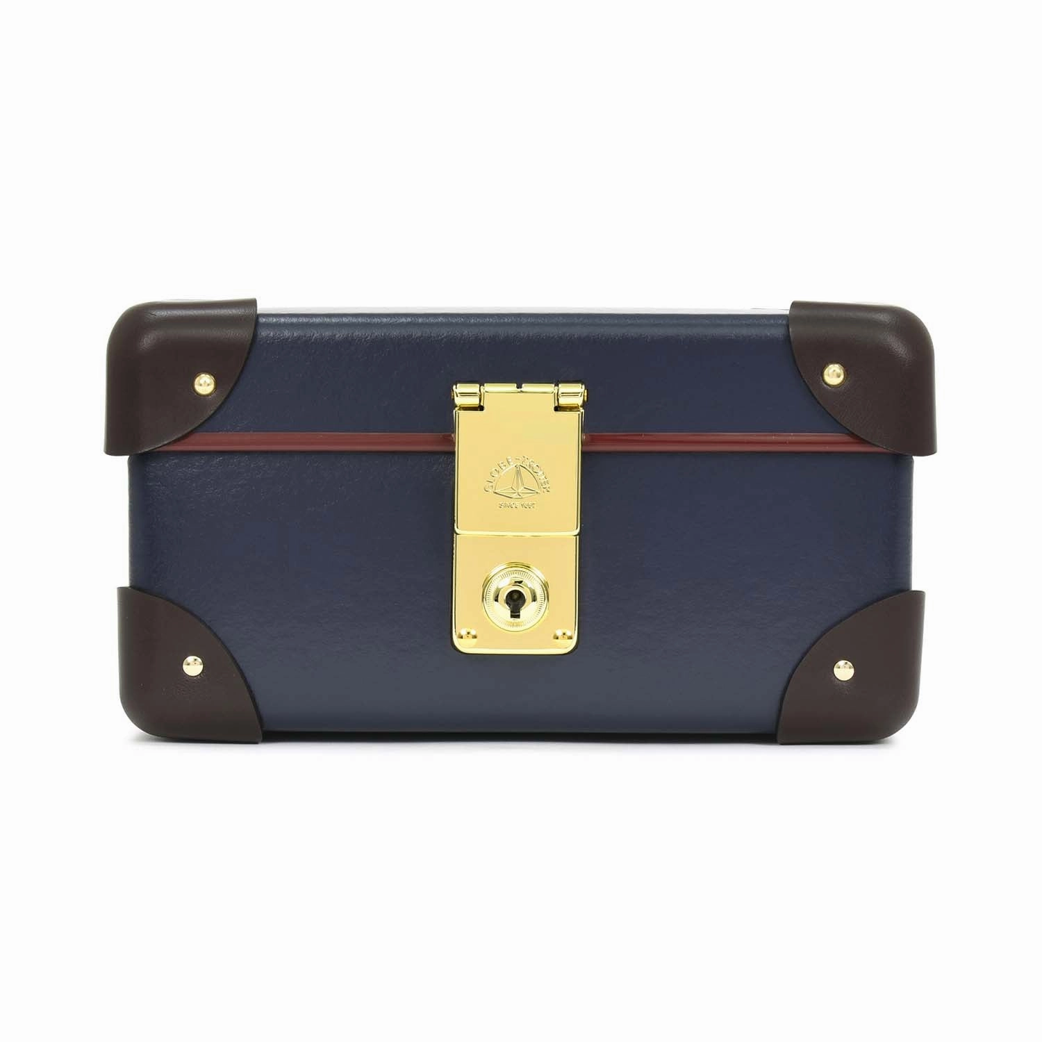Centenary · 3-Slot Watch Case | Navy/Cocoa