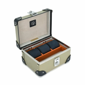 Centenary · 3-Slot Watch Case | Olive/Navy