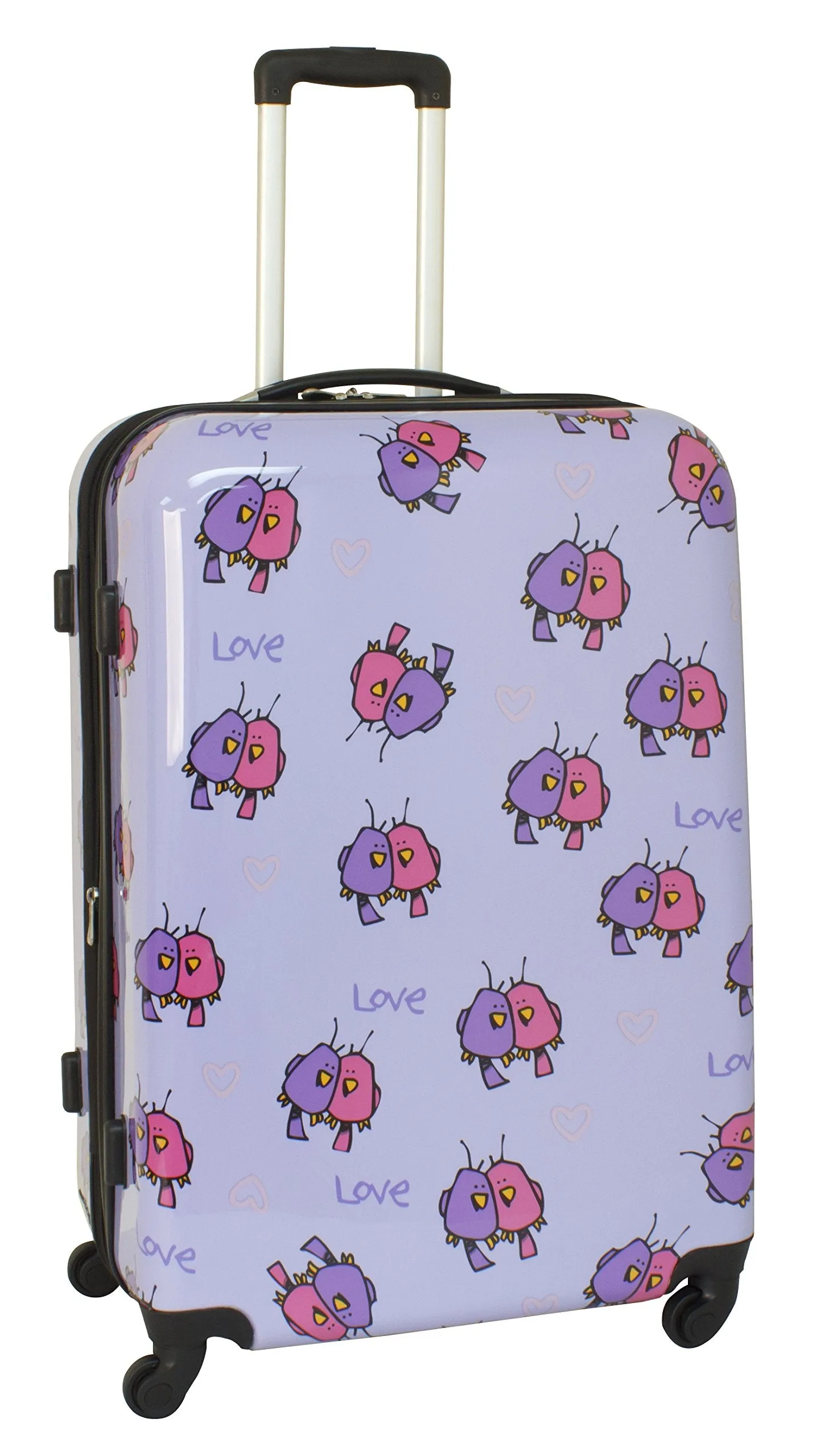 Ed Heck Multi Love Birds Hardside Spinner Luggage