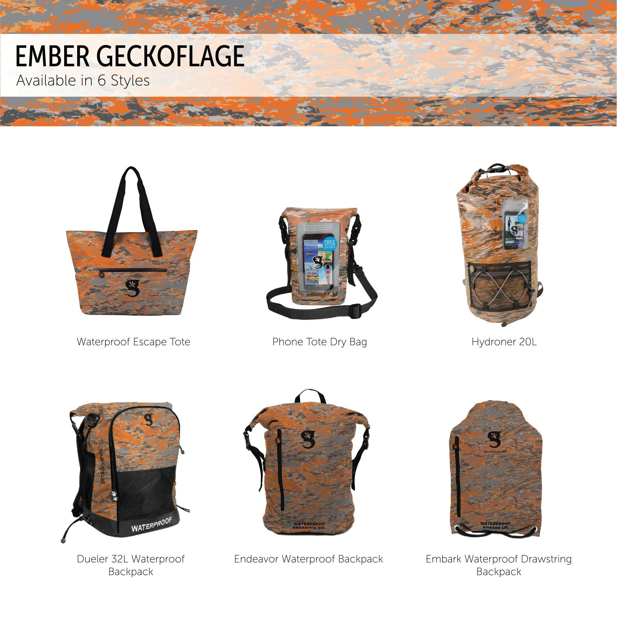 Geckobrands Endeavor Waterproof Backpack
