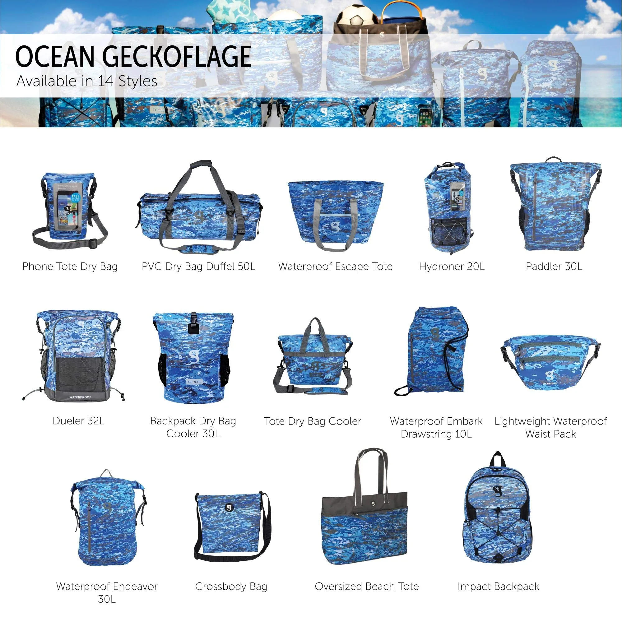 Geckobrands Endeavor Waterproof Backpack