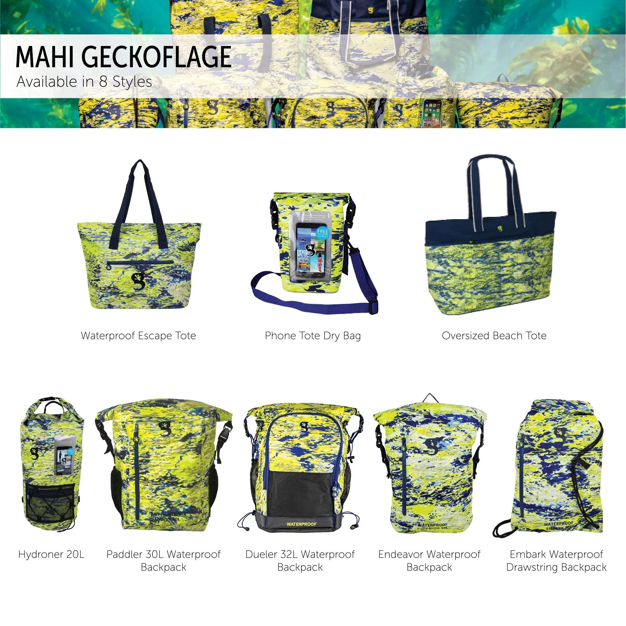 Geckobrands Endeavor Waterproof Backpack
