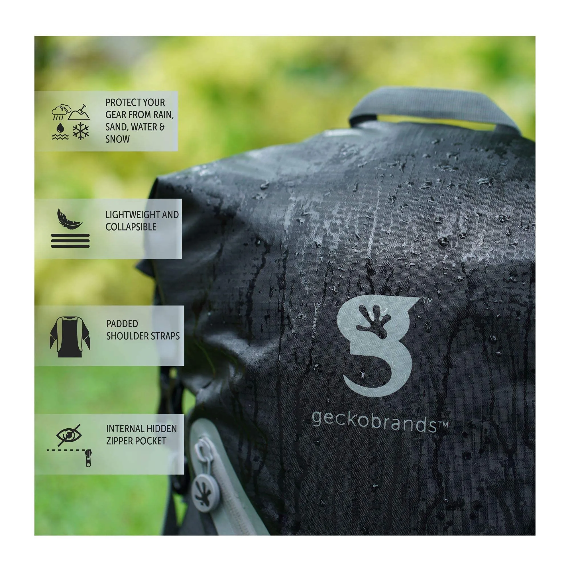 Geckobrands Endeavor Waterproof Backpack