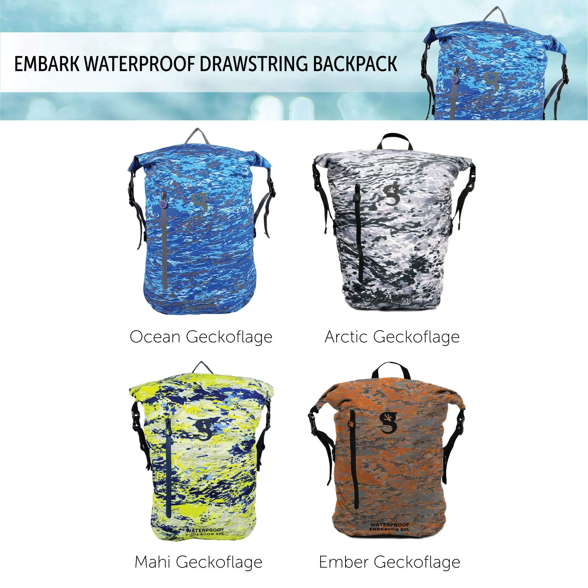 Geckobrands Endeavor Waterproof Backpack