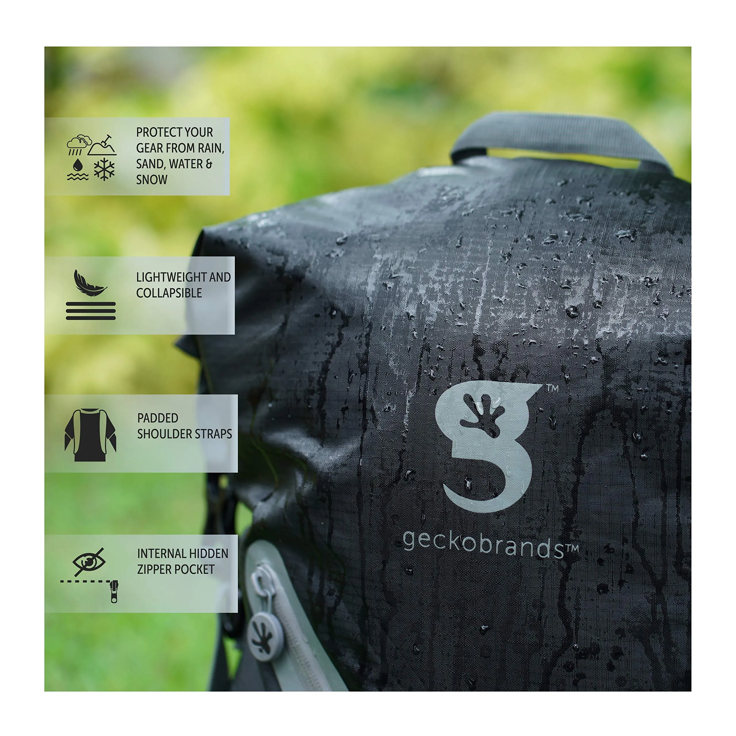 Geckobrands Endeavor Waterproof Backpack