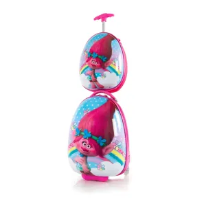 Heys America DreamWorks Egg Shape Trolls Kids Luggage and Backpack Set