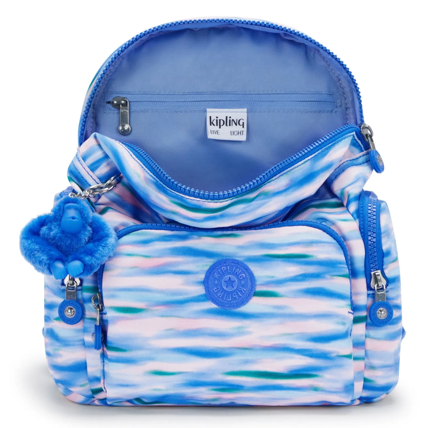 Kipling City Zip Small  Backpack Diluted Blue