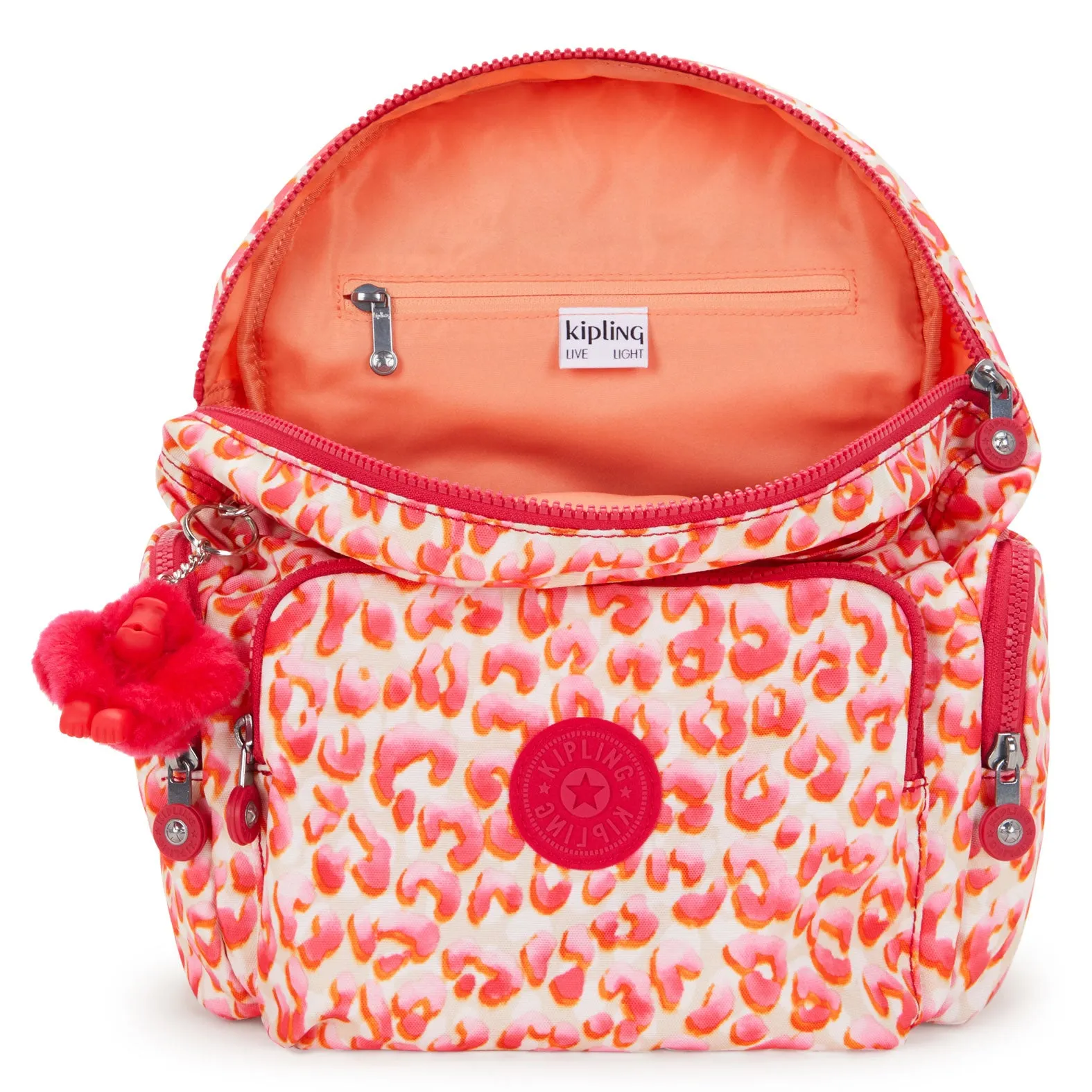 Kipling City Zip Small  Backpack Latin Cheetah