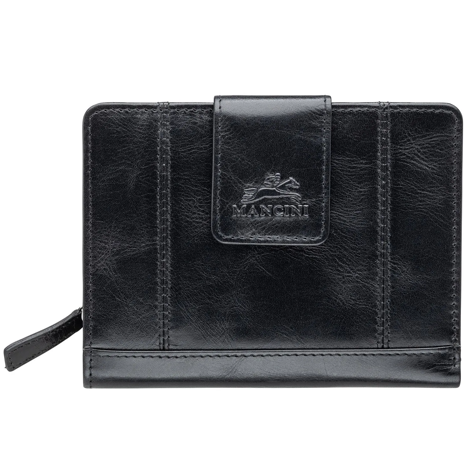 Mancini Ladies' RFID Secure Medium Clutch Wallet