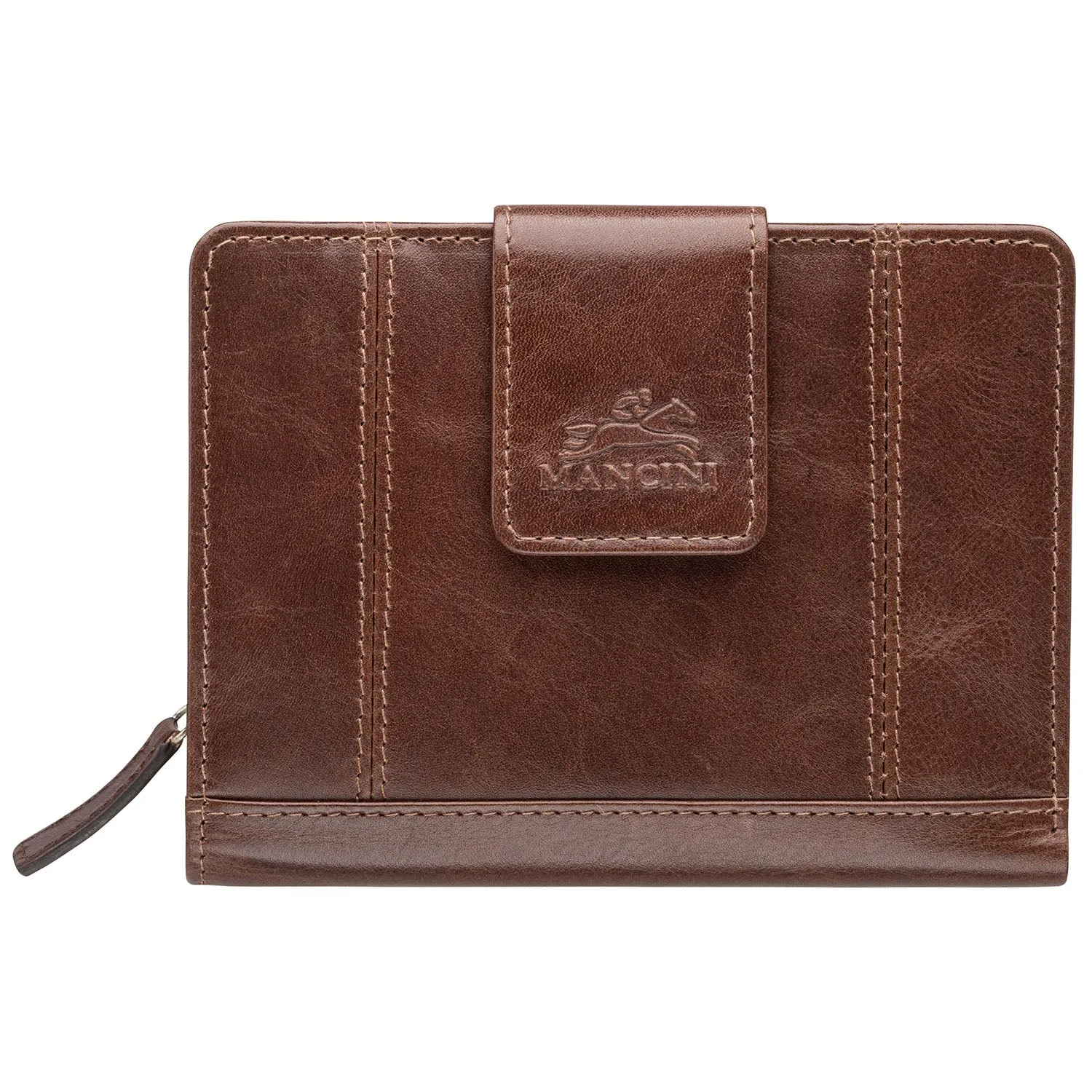 Mancini Ladies' RFID Secure Medium Clutch Wallet