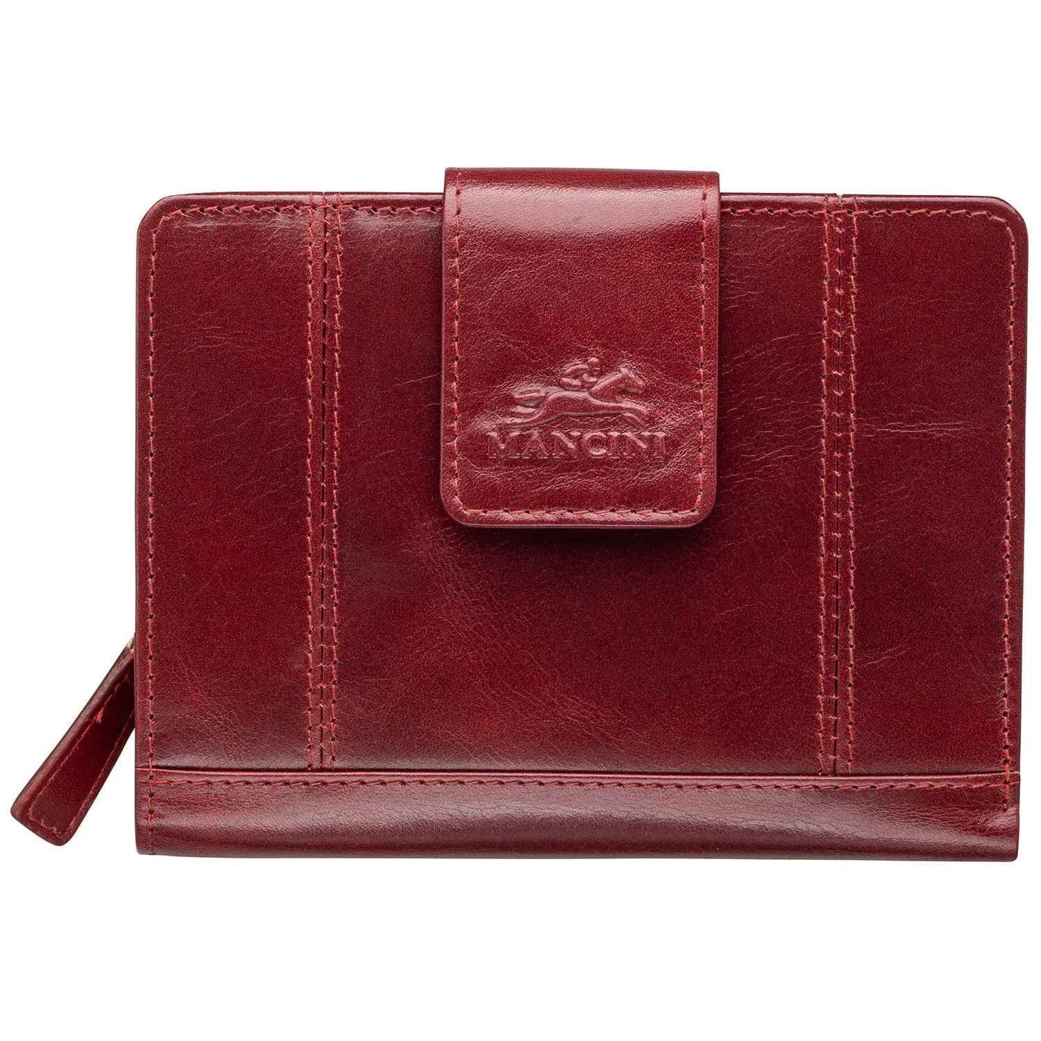 Mancini Ladies' RFID Secure Medium Clutch Wallet