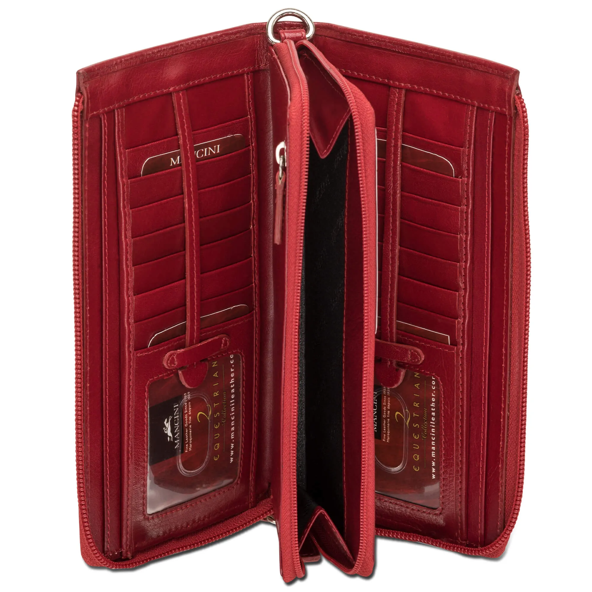 Mancini Ladies' RFID Secure Trifold Wallet