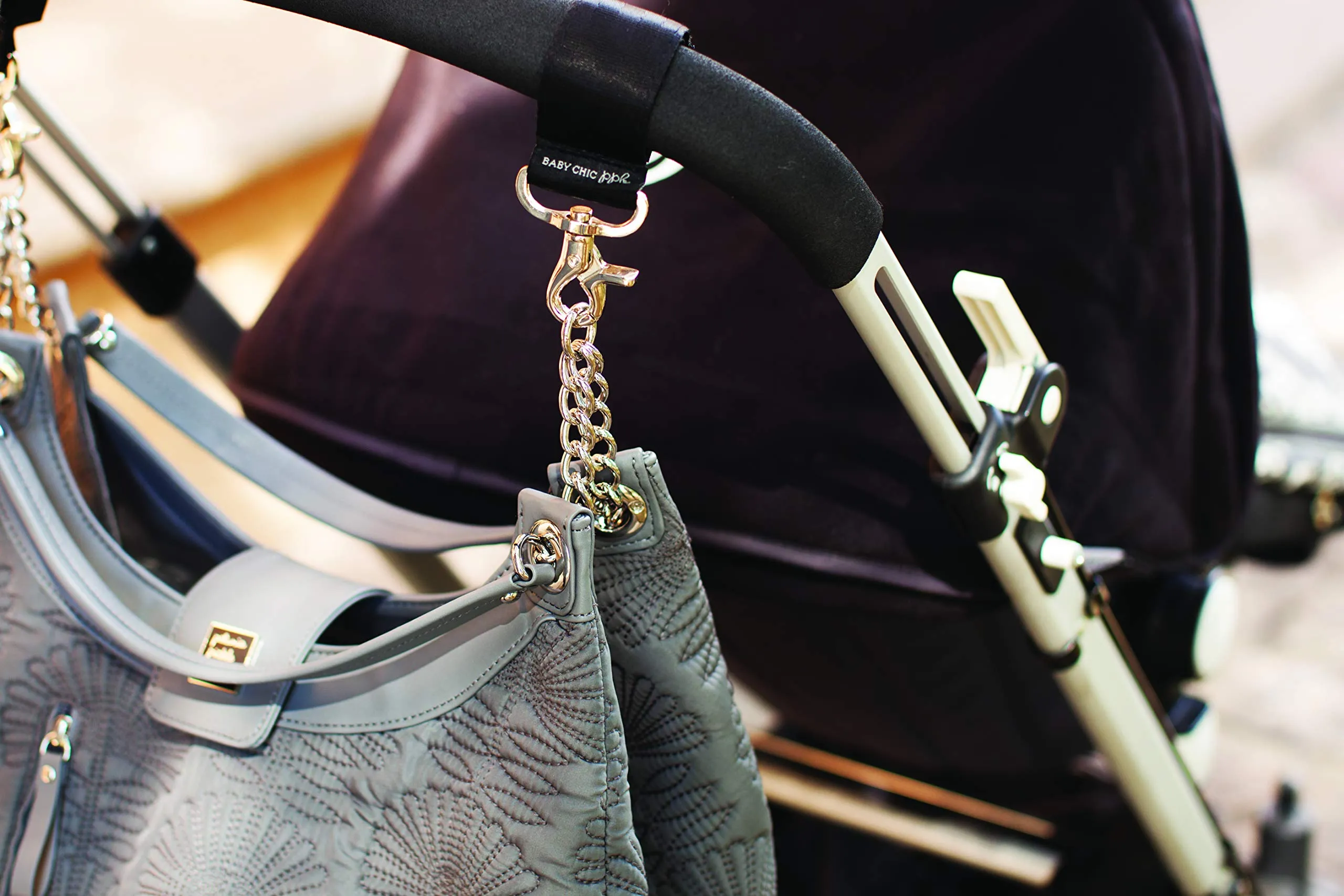 Petunia Pickle Bottom Unisex Valet Stroller Clips Gold