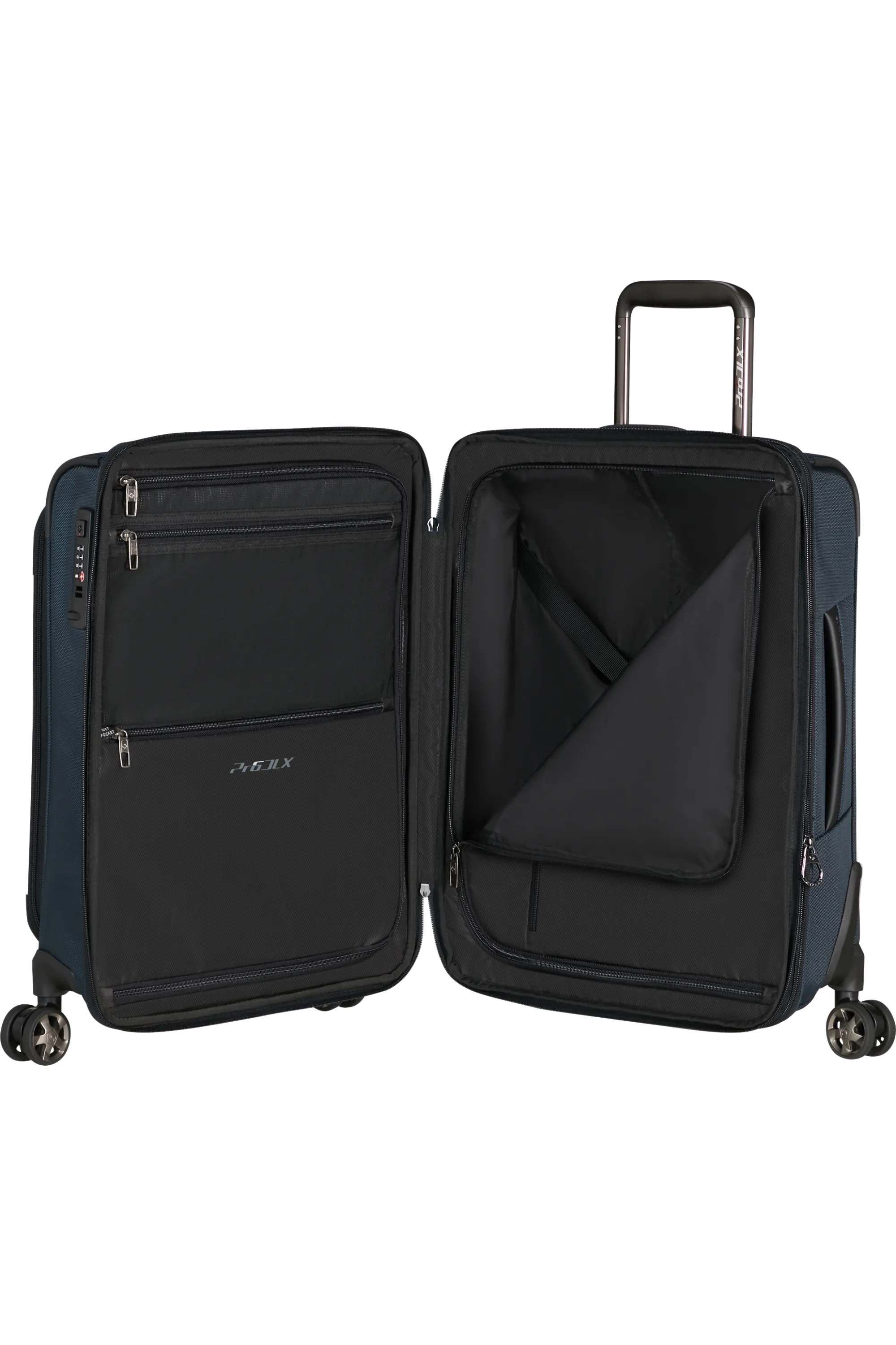 PRO-DLX 6 Spinner Expandable (4 wheels) 55cm - Blue
