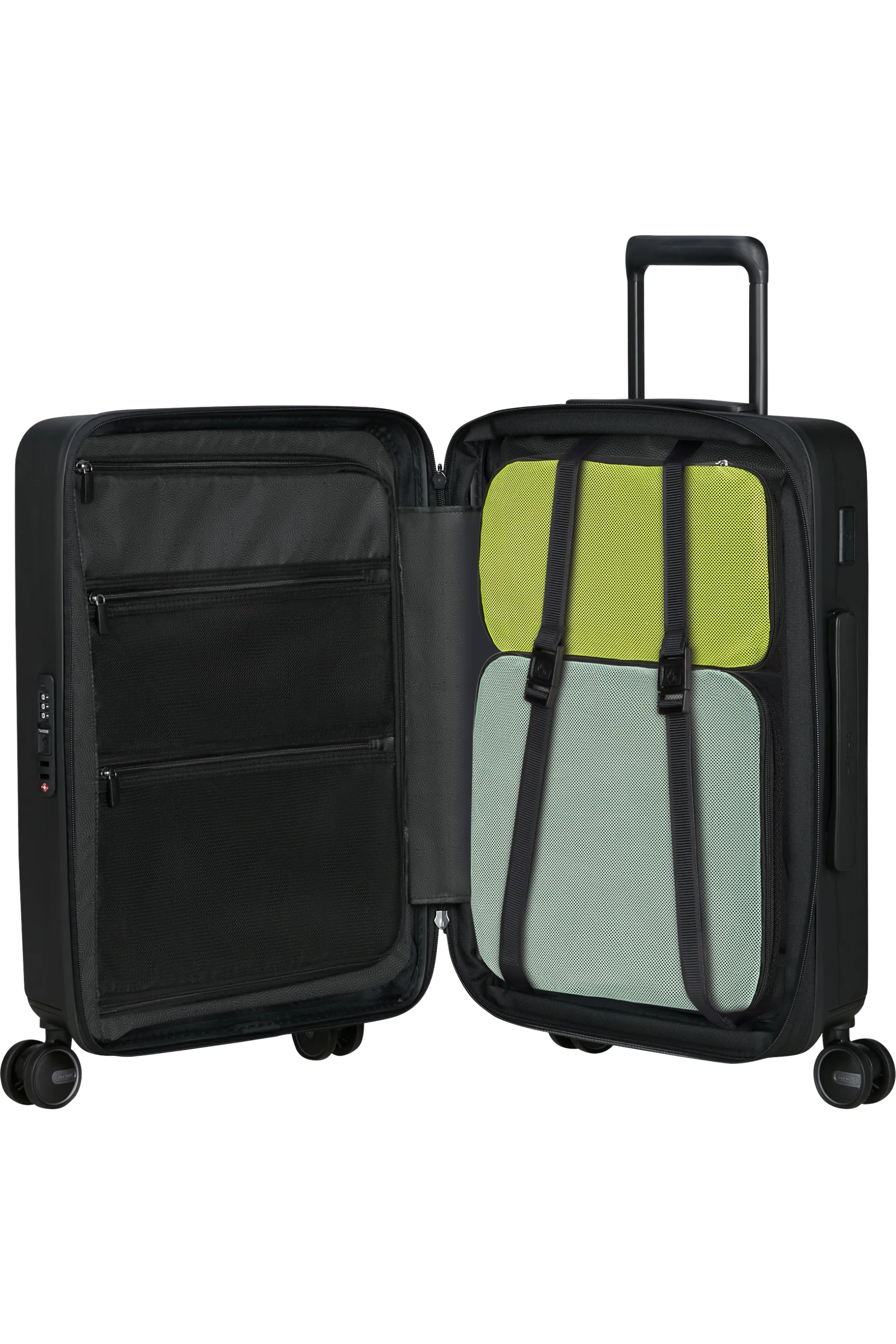 RESTACKD Spinner Expandable (4 wheels) 55cm - Black
