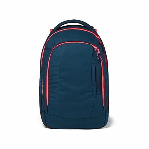 satch Sleek Schulrucksack ergonomisch. 24 Liter. extra schlank Pink Phantom - Petrol