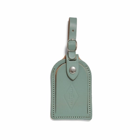 Sea Green Leather - Luggage Tag