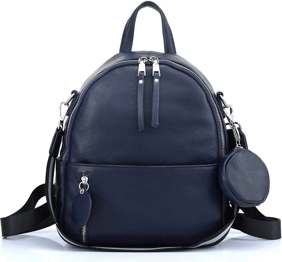 Soft Cowhide Leather Backpack
