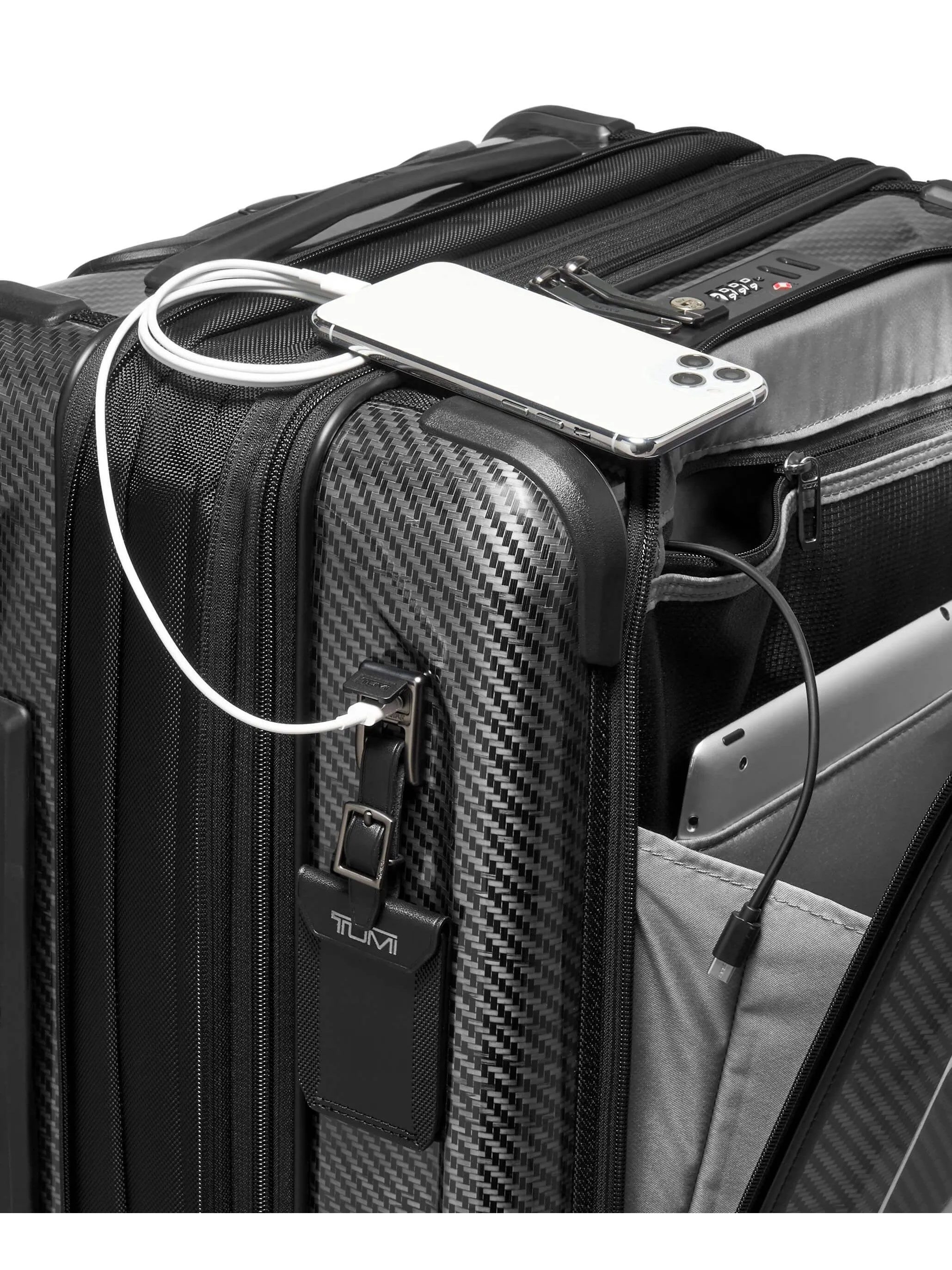 Tegra Lite Front Pocket Continental Expandable Spinner Suitcase