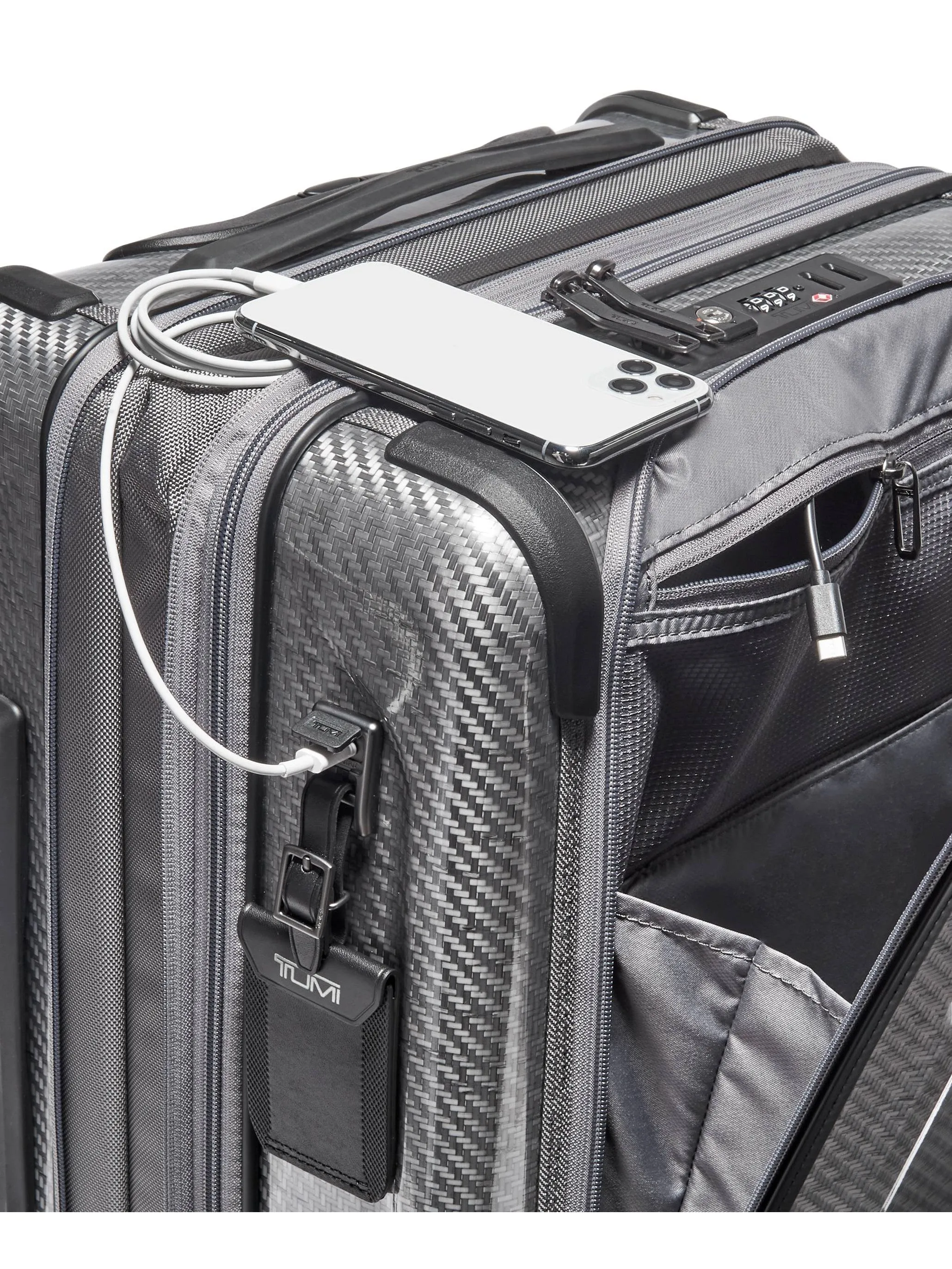 Tegra Lite Front Pocket Continental Expandable Spinner Suitcase