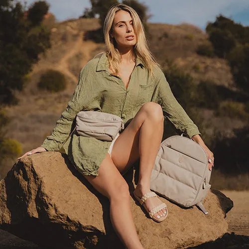 The Puffer Backpack - Rose