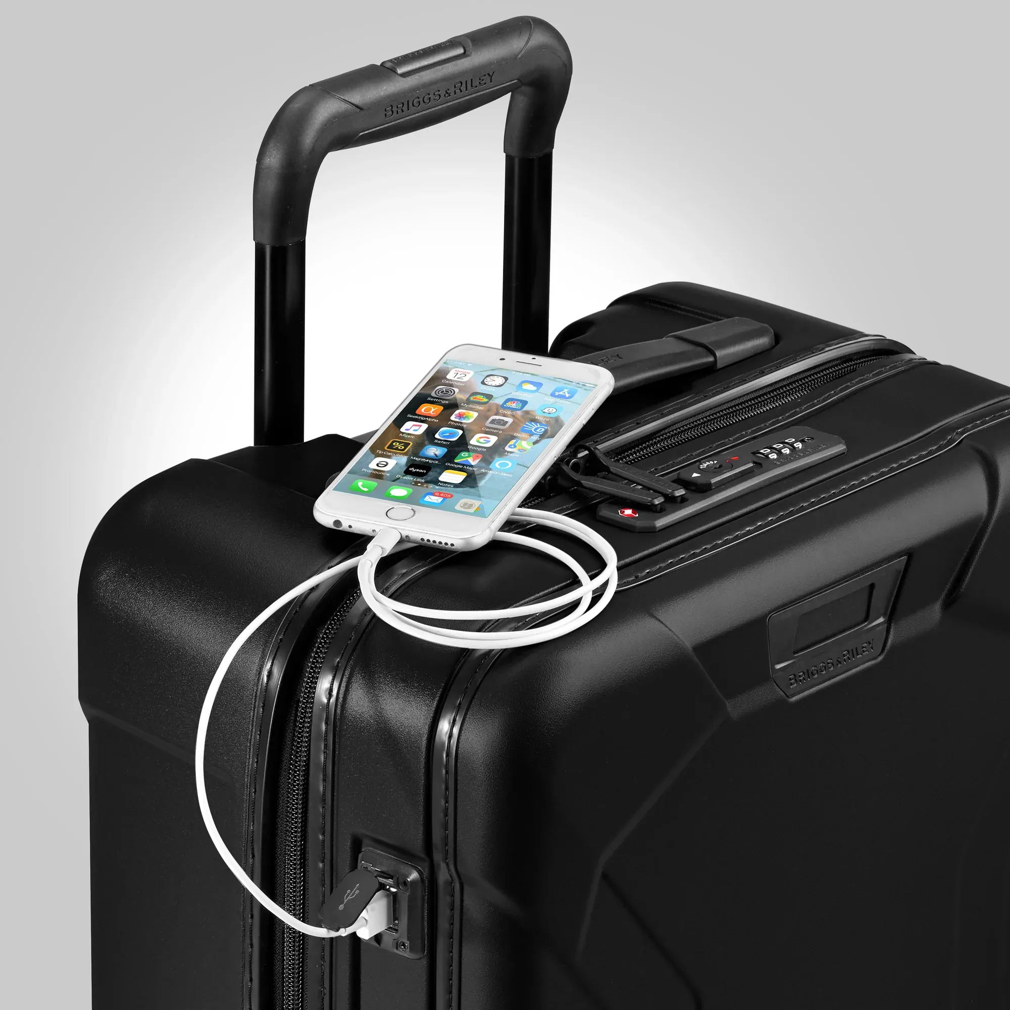 TORQ Domestic 56cm Carry-On 4 Wheel Spinner - Stealth
