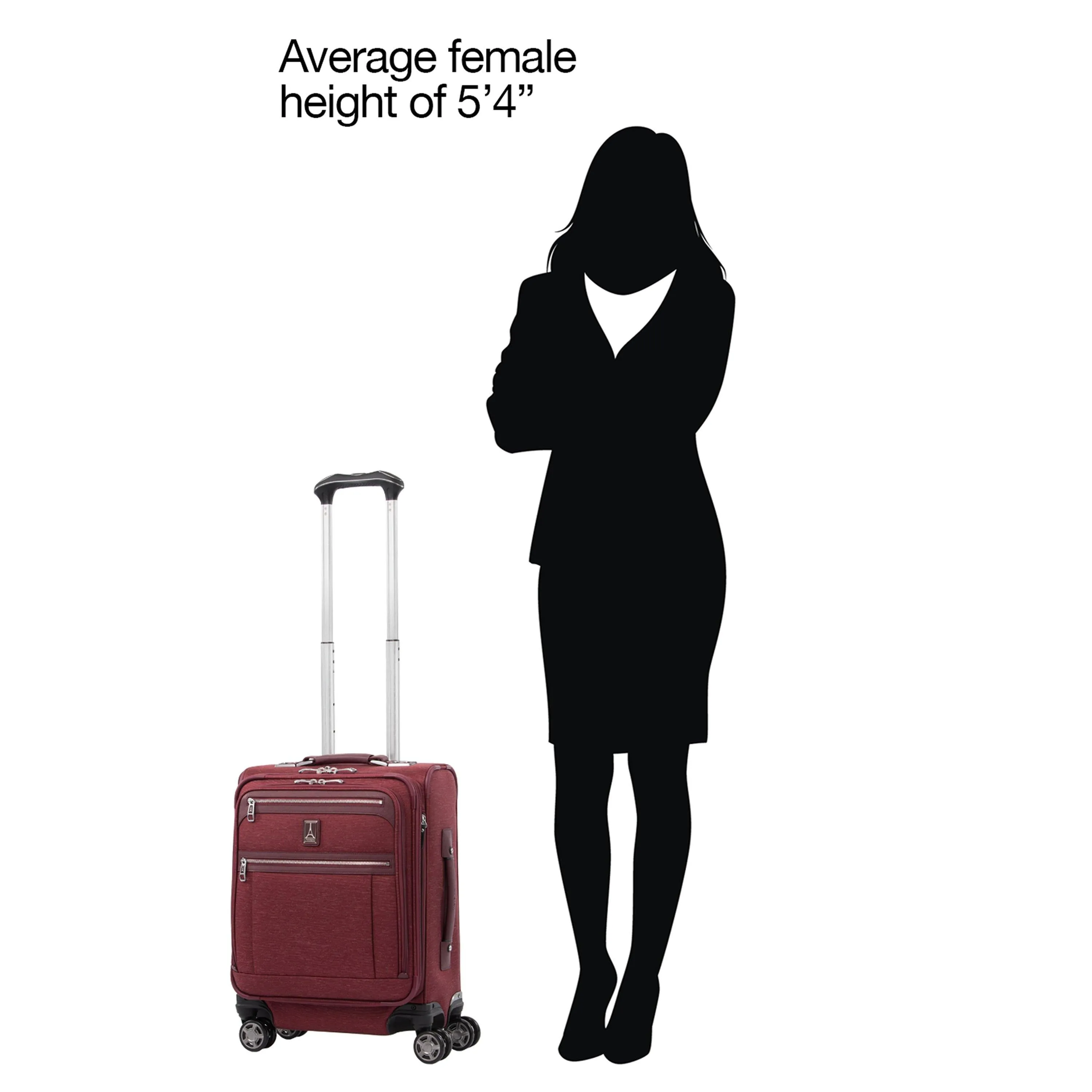TravelPro Platinum Elite 19" 4-Wheel Carry-On Luggage