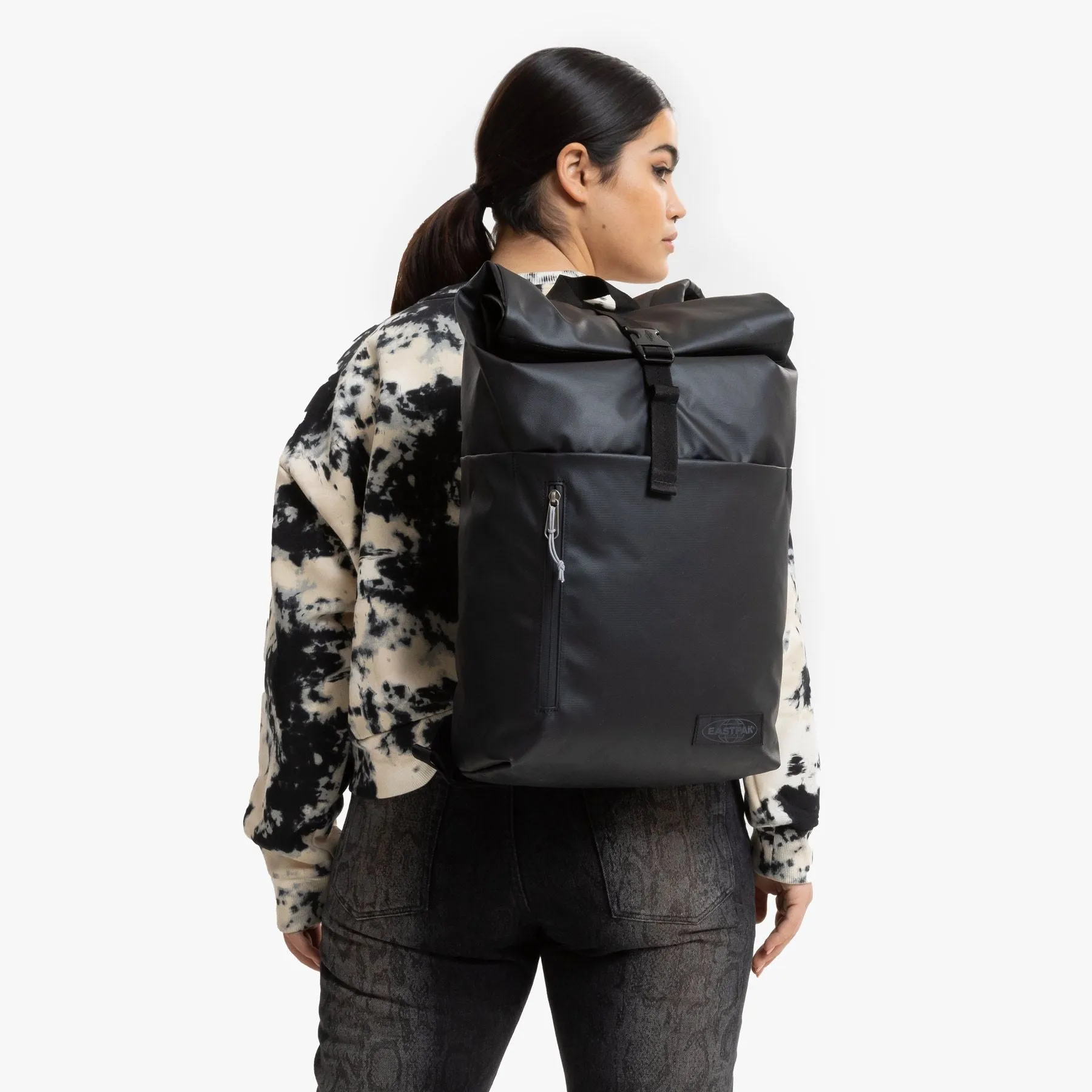 UP ROLL Medium backpack with laptop sleeve - Tarp Black (black)