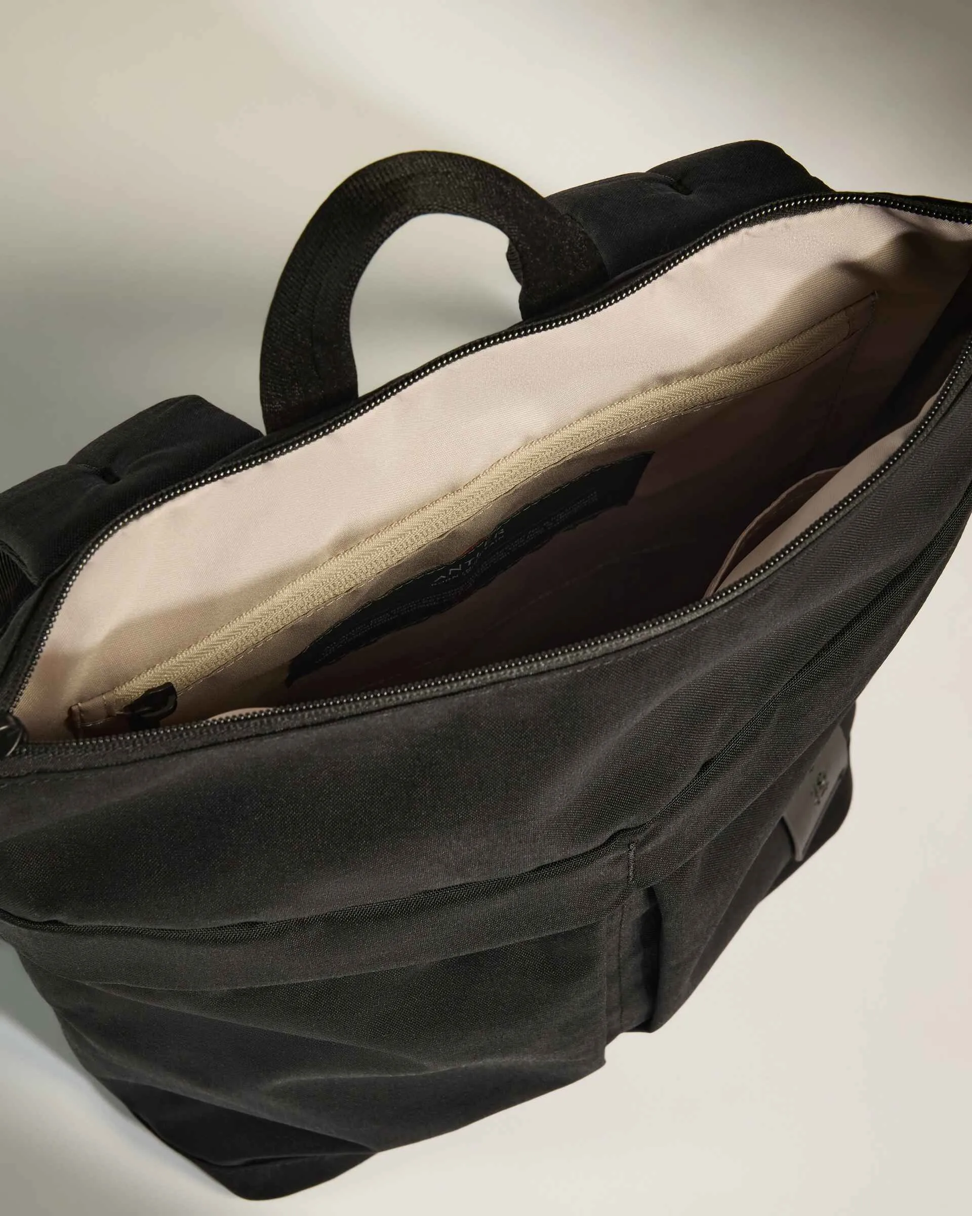 Urban Core Zip Top Backpack in Black