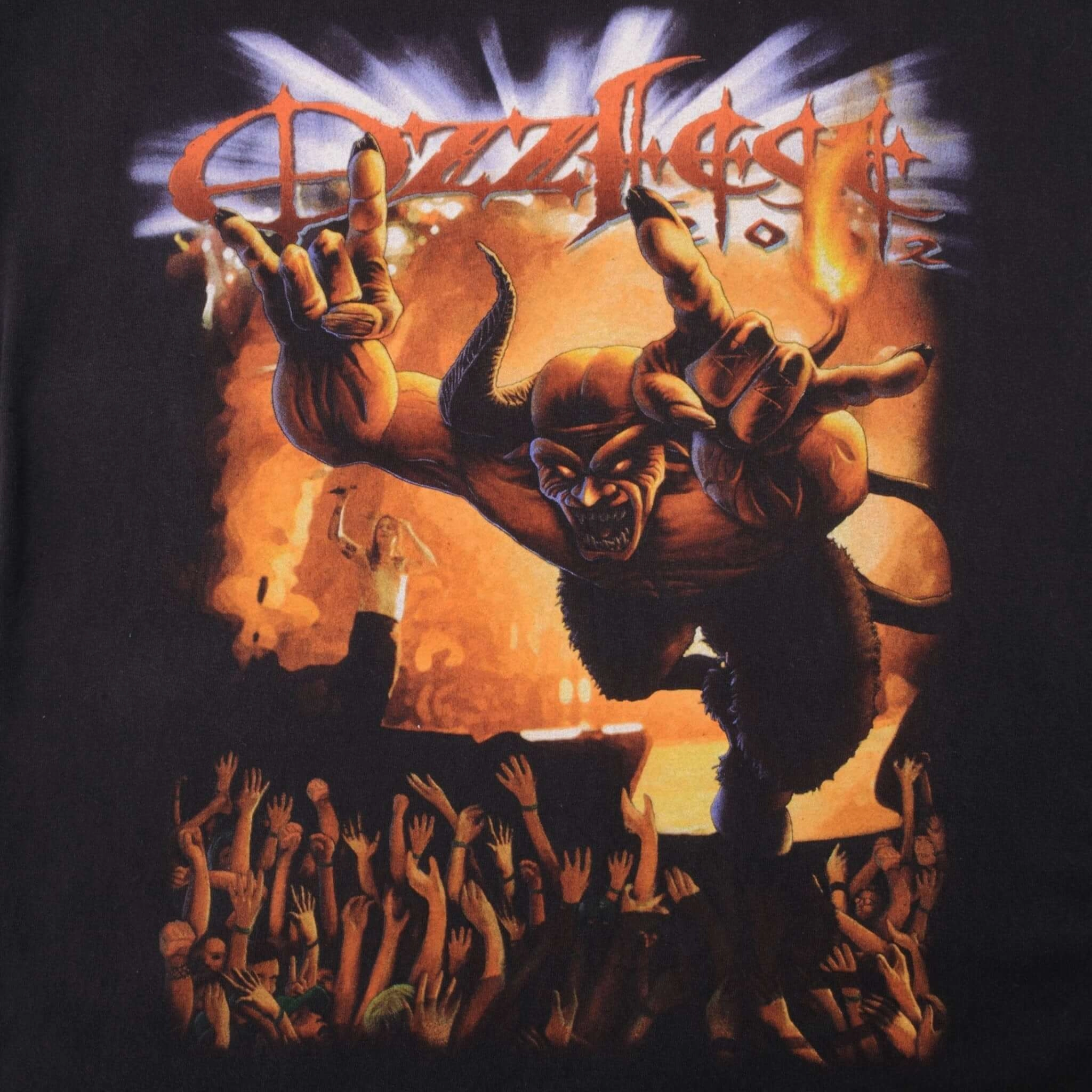 VINTAGE OZZFEST OZZY OSBOURNE 2002 TEE SHIRT SIZE MEDIUM