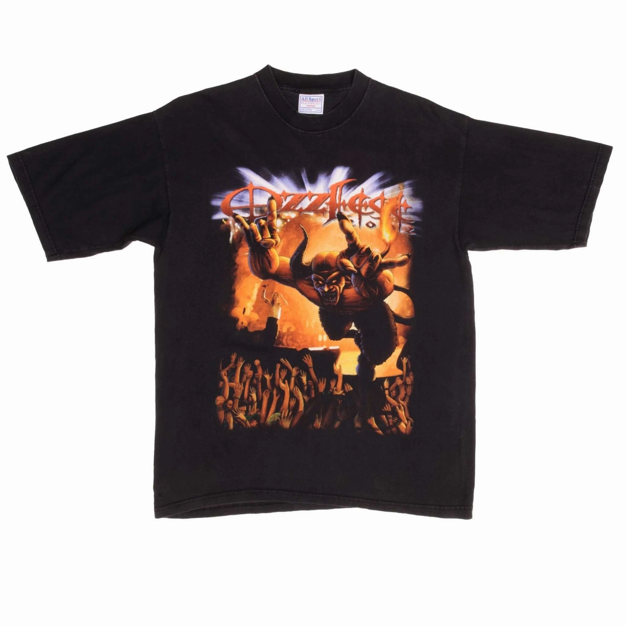 VINTAGE OZZFEST OZZY OSBOURNE 2002 TEE SHIRT SIZE MEDIUM
