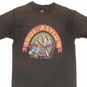VINTAGE SOUL ASYLUM GRAVE DANCERS UNION 1992 GIANT TEE SHIRT LARGE MADE IN USA