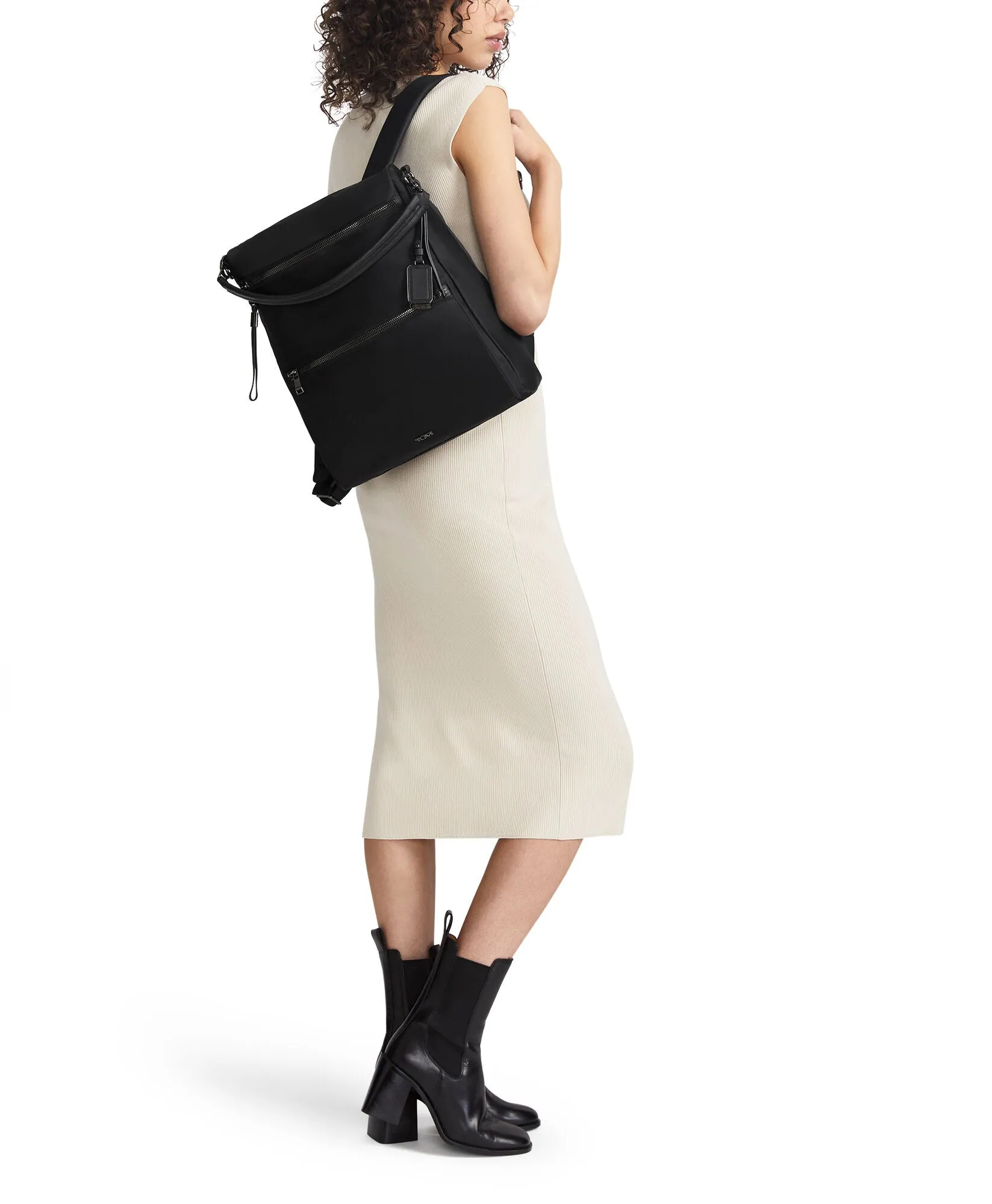 VOYAGEUR Leigh Backpack/Tote - Black/Gunmetal
