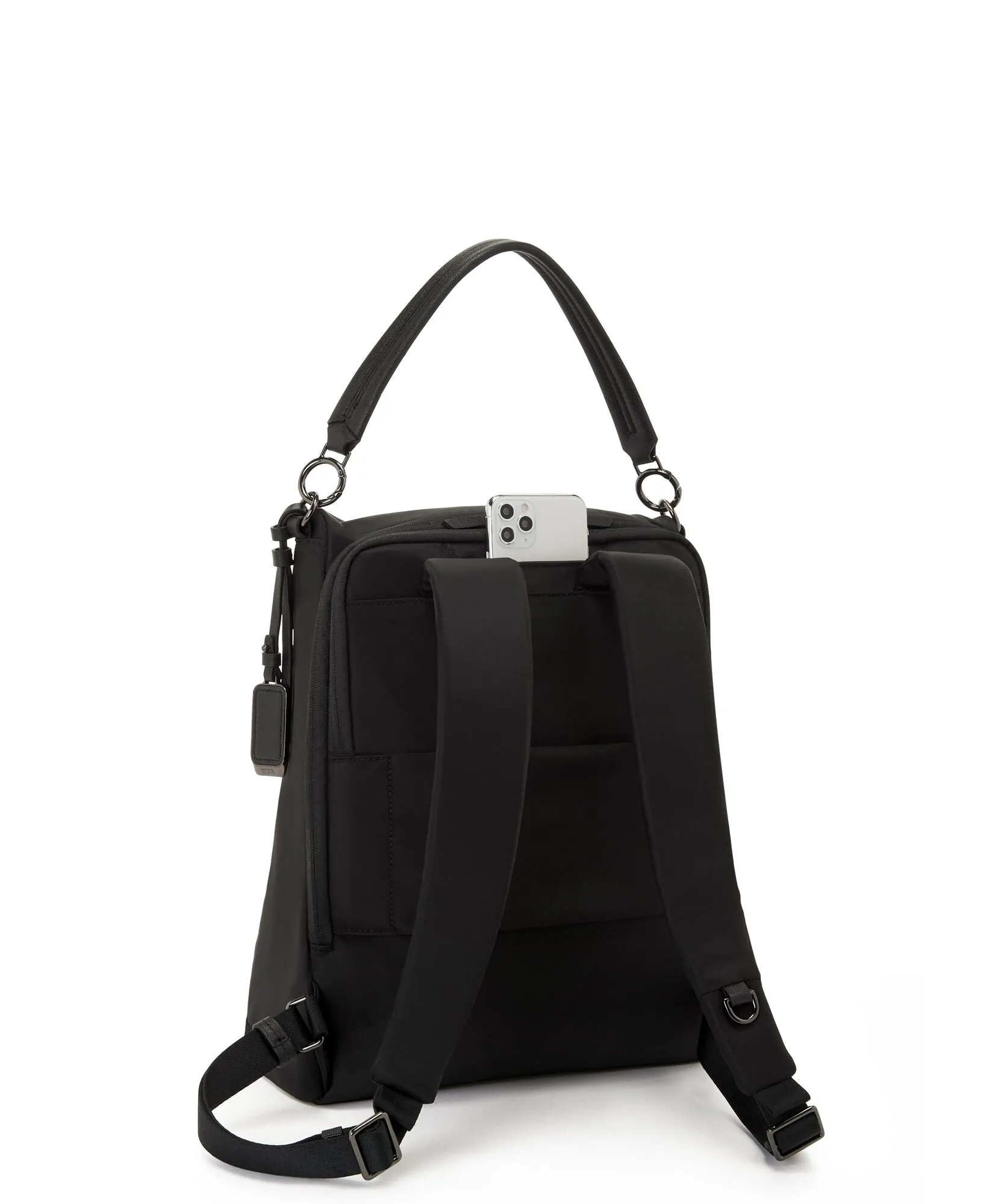 VOYAGEUR Leigh Backpack/Tote - Black/Gunmetal