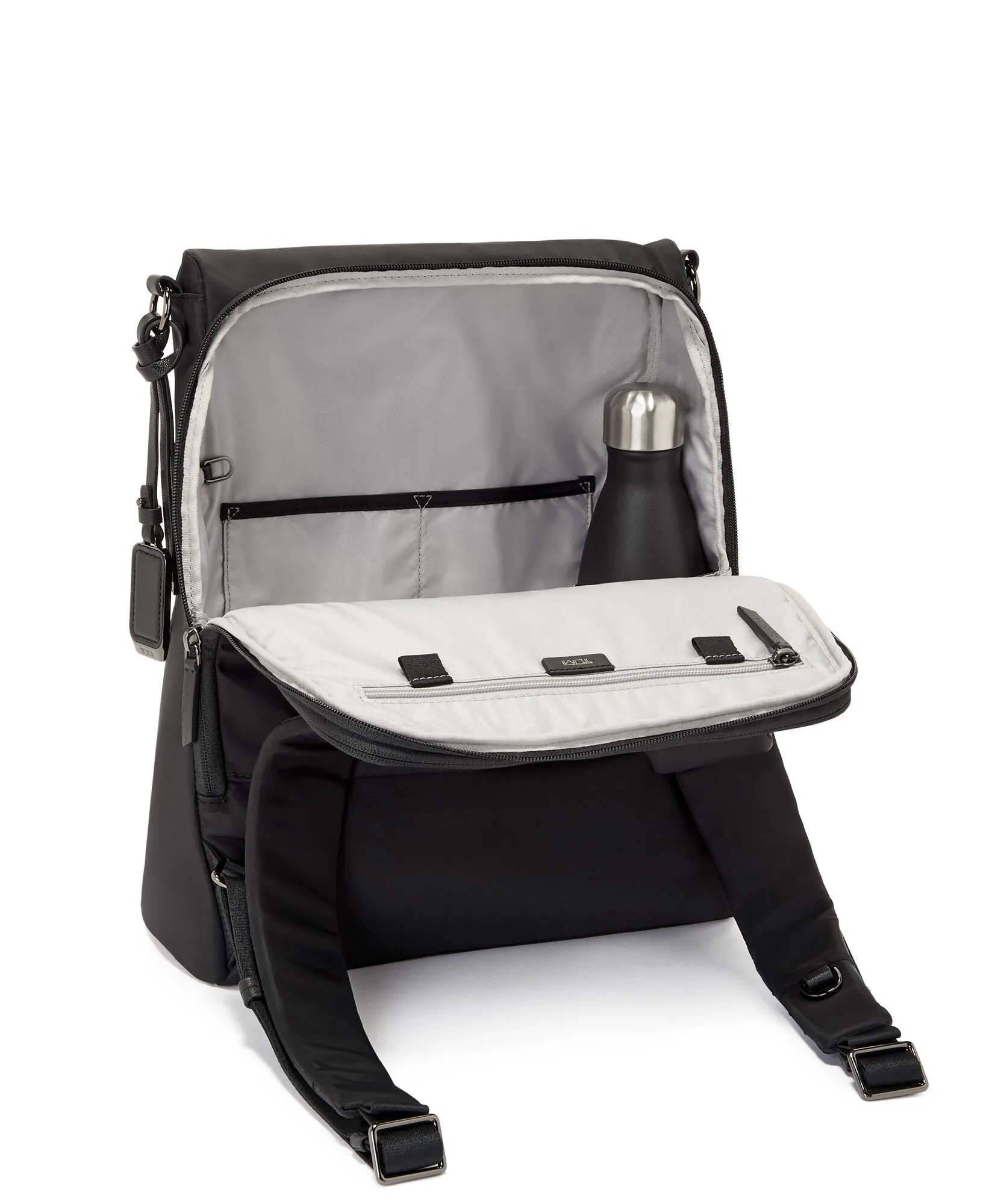 VOYAGEUR Leigh Backpack/Tote - Black/Gunmetal