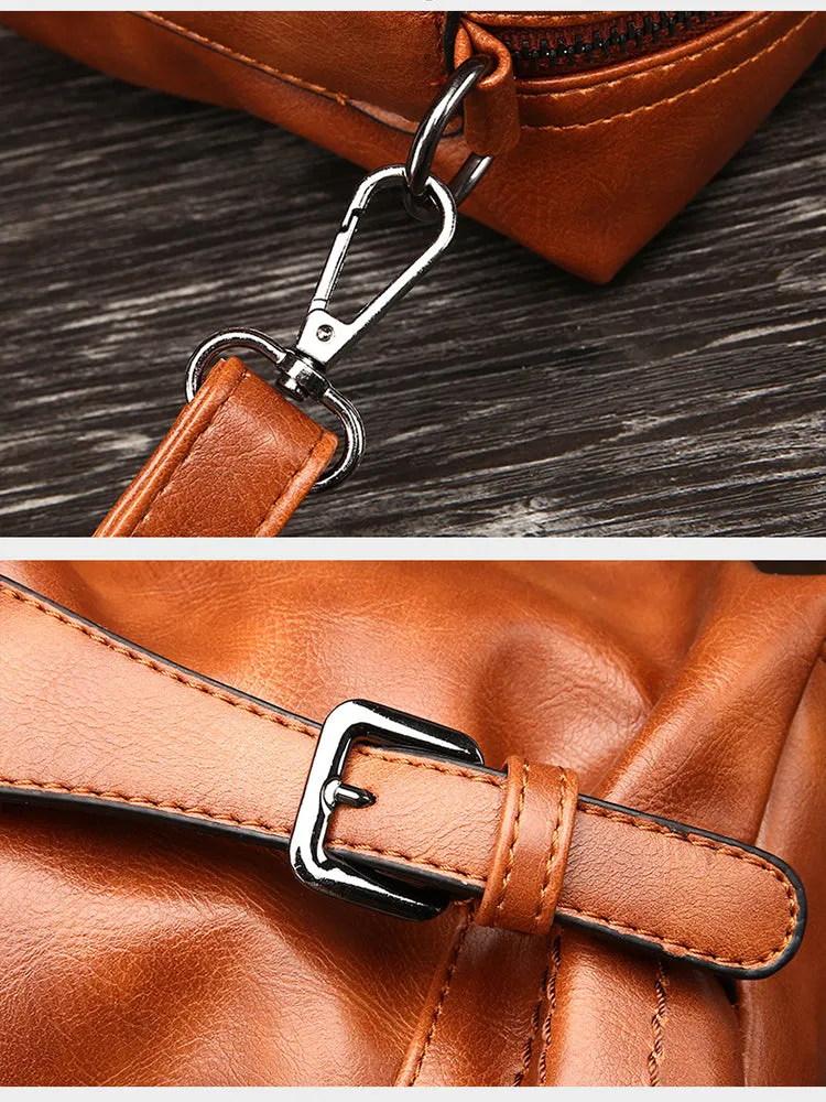 Women Vintage Boston Handbag Shoulder Bag Crossbody Bag