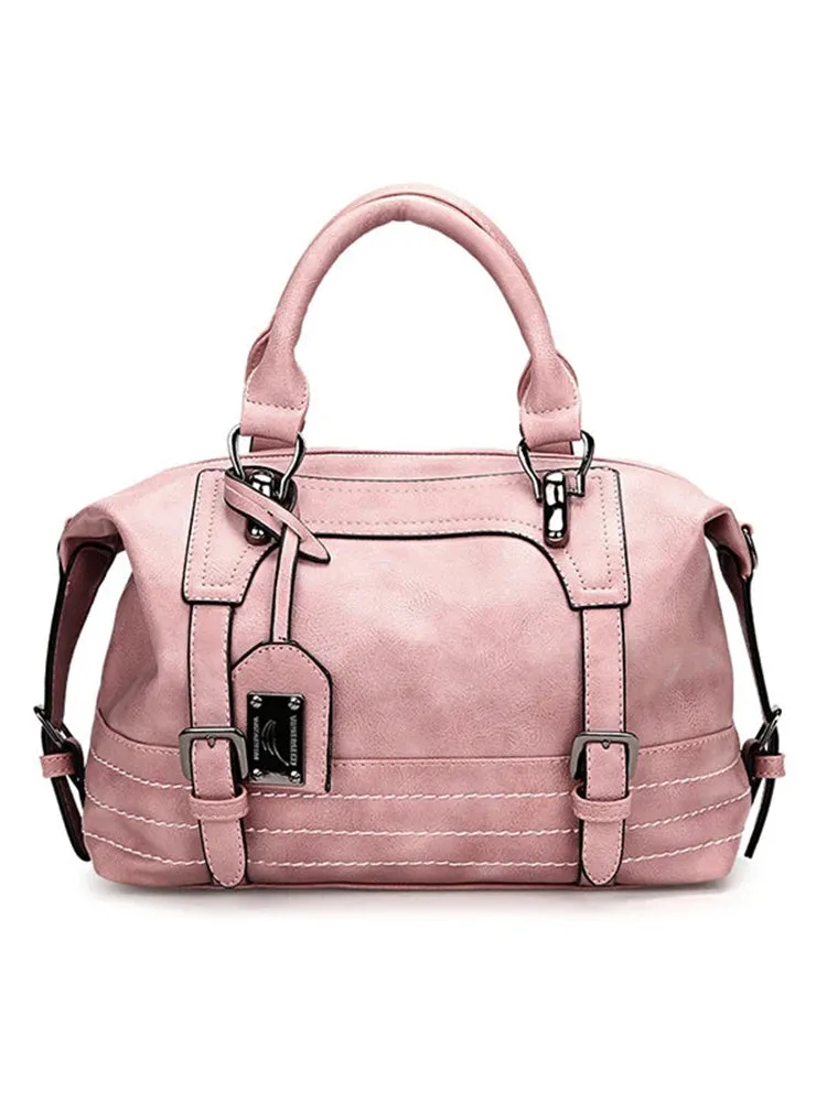 Women Vintage Boston Handbag Shoulder Bag Crossbody Bag